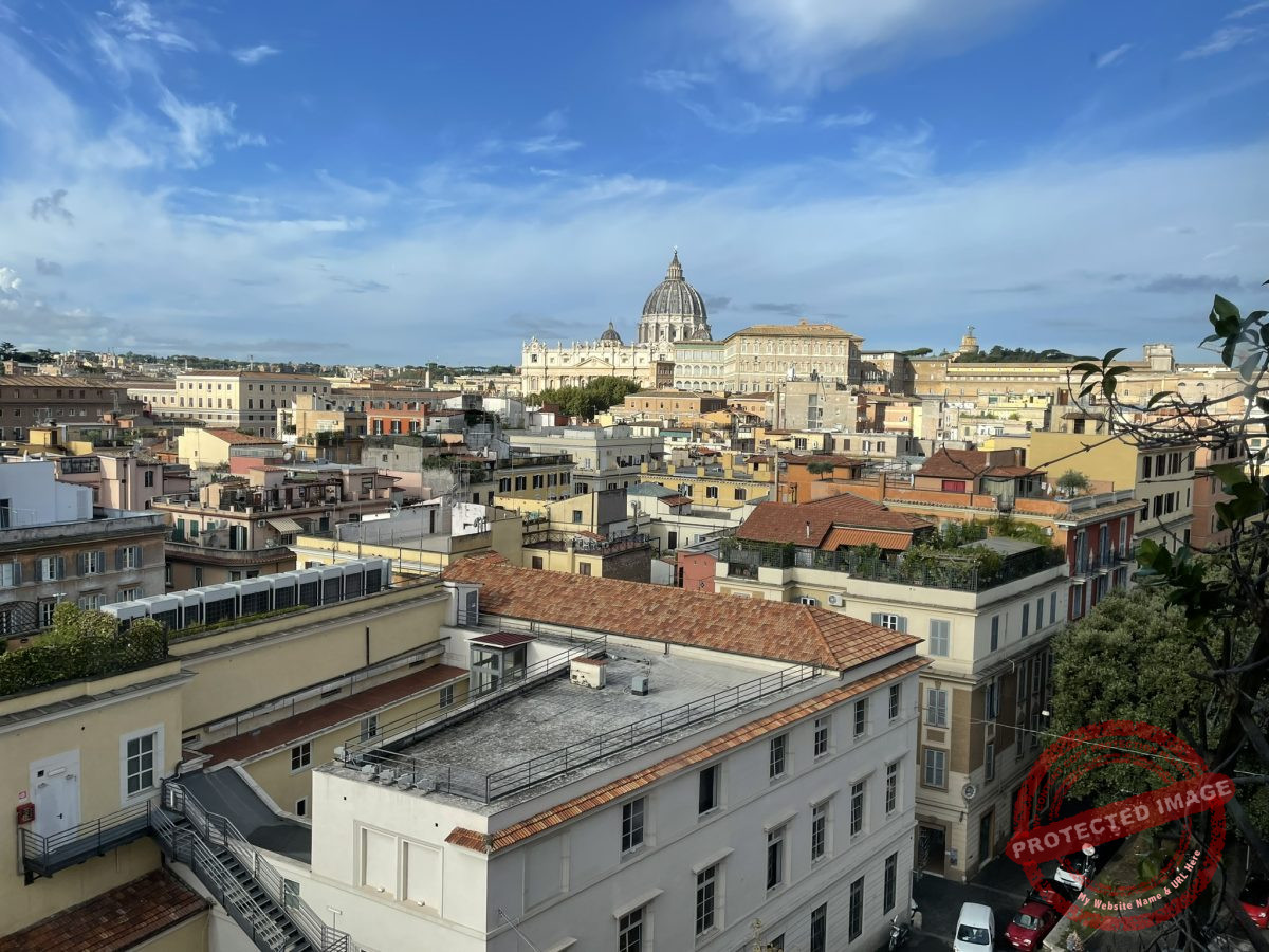 From the apartment we were staying at we could see the Vatican